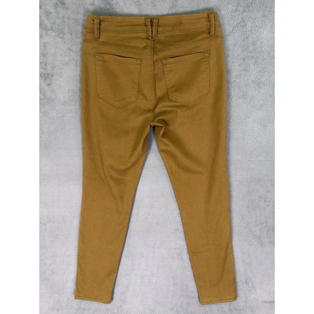 Curve Appeal Jeans Womens 6/28 Tan Brown High Rise Minimalist Jegging Stretch